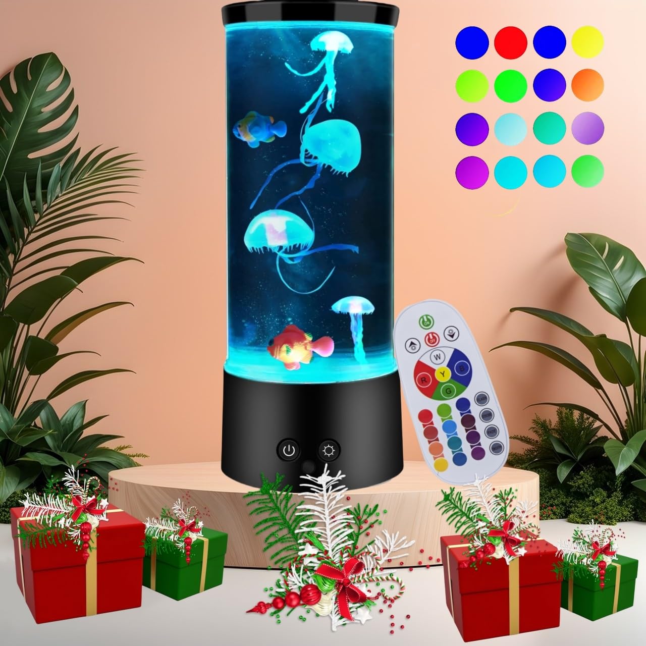 Happy AQUA Lumi ポータブルライト　AS-CL10 40個 LEHAHA Jellyfish Lamp with 16 Color Changing Relax Mood